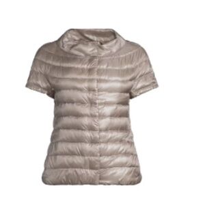 Herno Women's Short Sleeve Puffer Jacket - Light Taupe